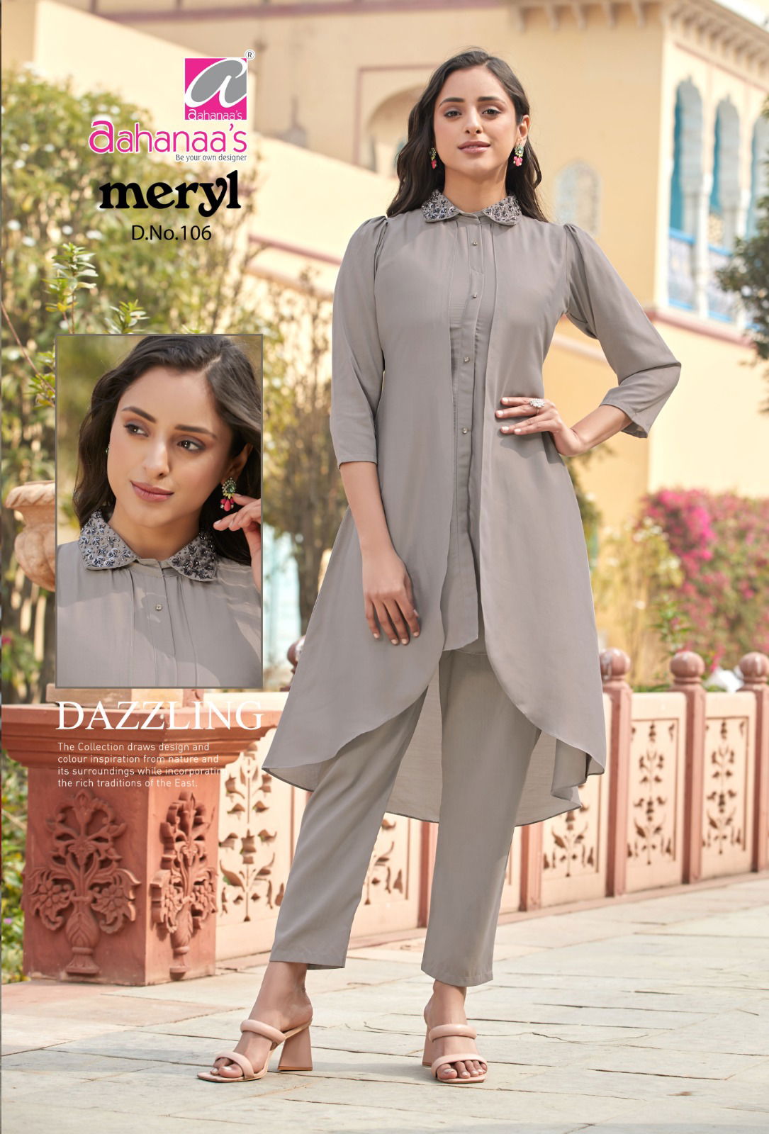 MERYL Ahahanaas Western Wear Wholesale Kurti With Bottom